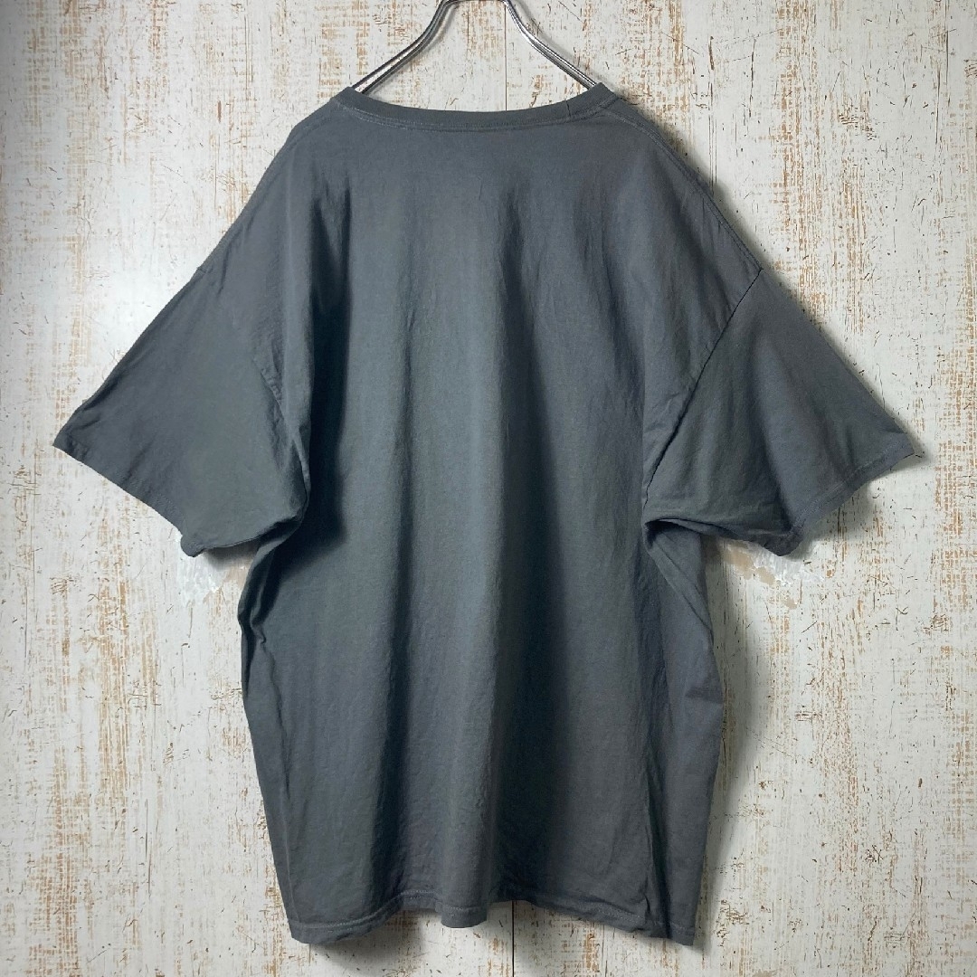 ヘインズ カレッジ アメフト Tシャツ グレー オーバーサイズ アメリカ