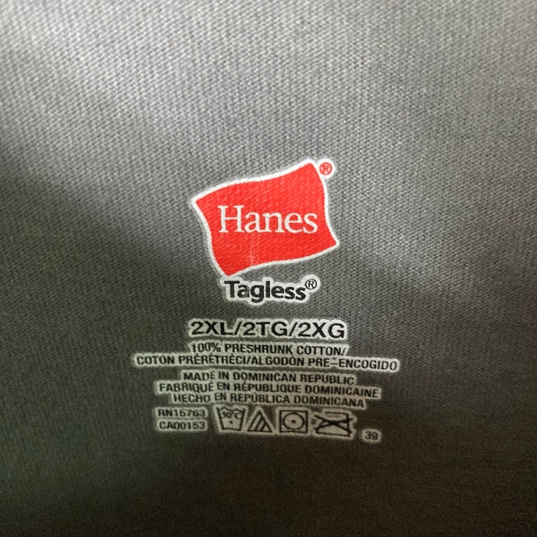ヘインズ カレッジ アメフト Tシャツ グレー オーバーサイズ アメリカ