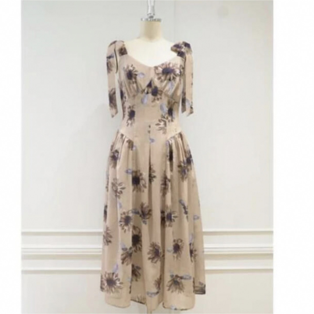 Her lip to - 【Her lip to】Sunflower-printed Midi Dressの通販 by