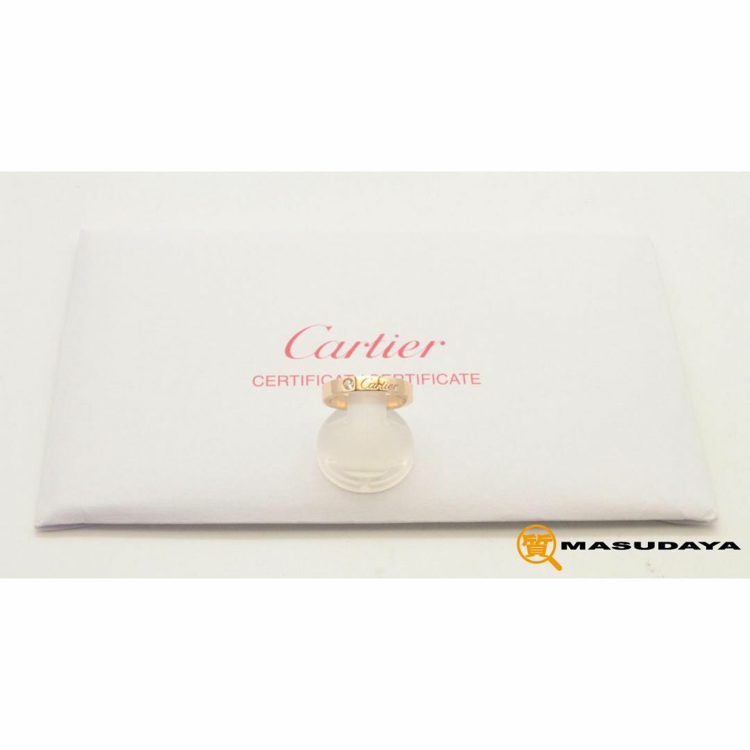 Cartier(カルティエ)のカルティエ エングルーブド1Pダイヤモンドリング750/K18PG【美品】 レディースのアクセサリー(リング(指輪))の商品写真