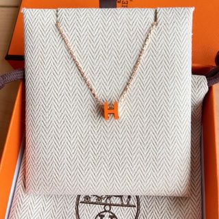 高額売筋】 エルメス HERMES ミニ・ポップH オレンジソイエ 新品 未