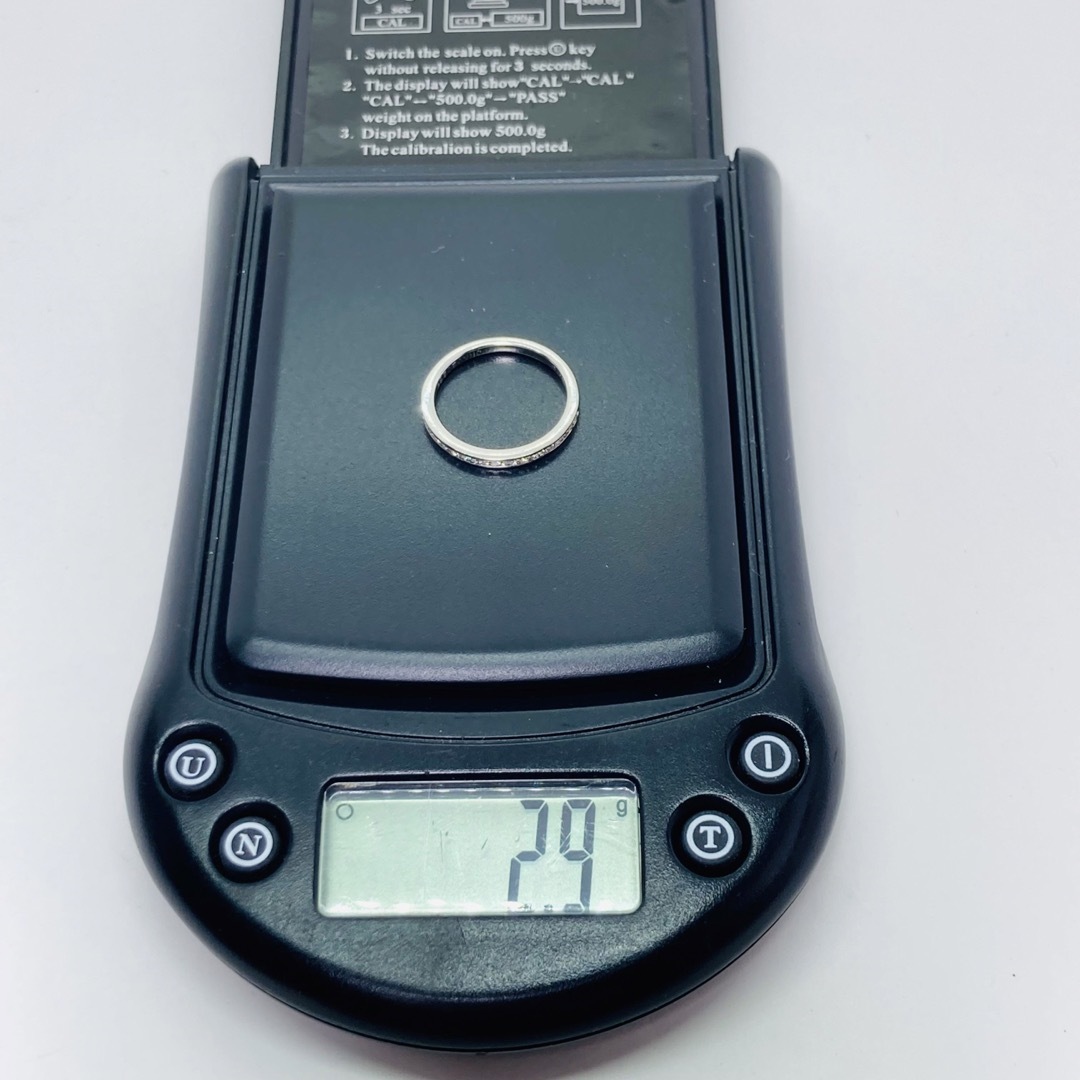 美品 ロイヤルアッシャー Pt950 ダイヤモンド ハーフ エタニティリング