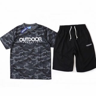 アウトドアプロダクツ(OUTDOOR PRODUCTS)の【OUTDOOR／アウトドア】Tシャツ＆ハーフパンツ セットアップ（BIGサイズ(Tシャツ/カットソー(半袖/袖なし))