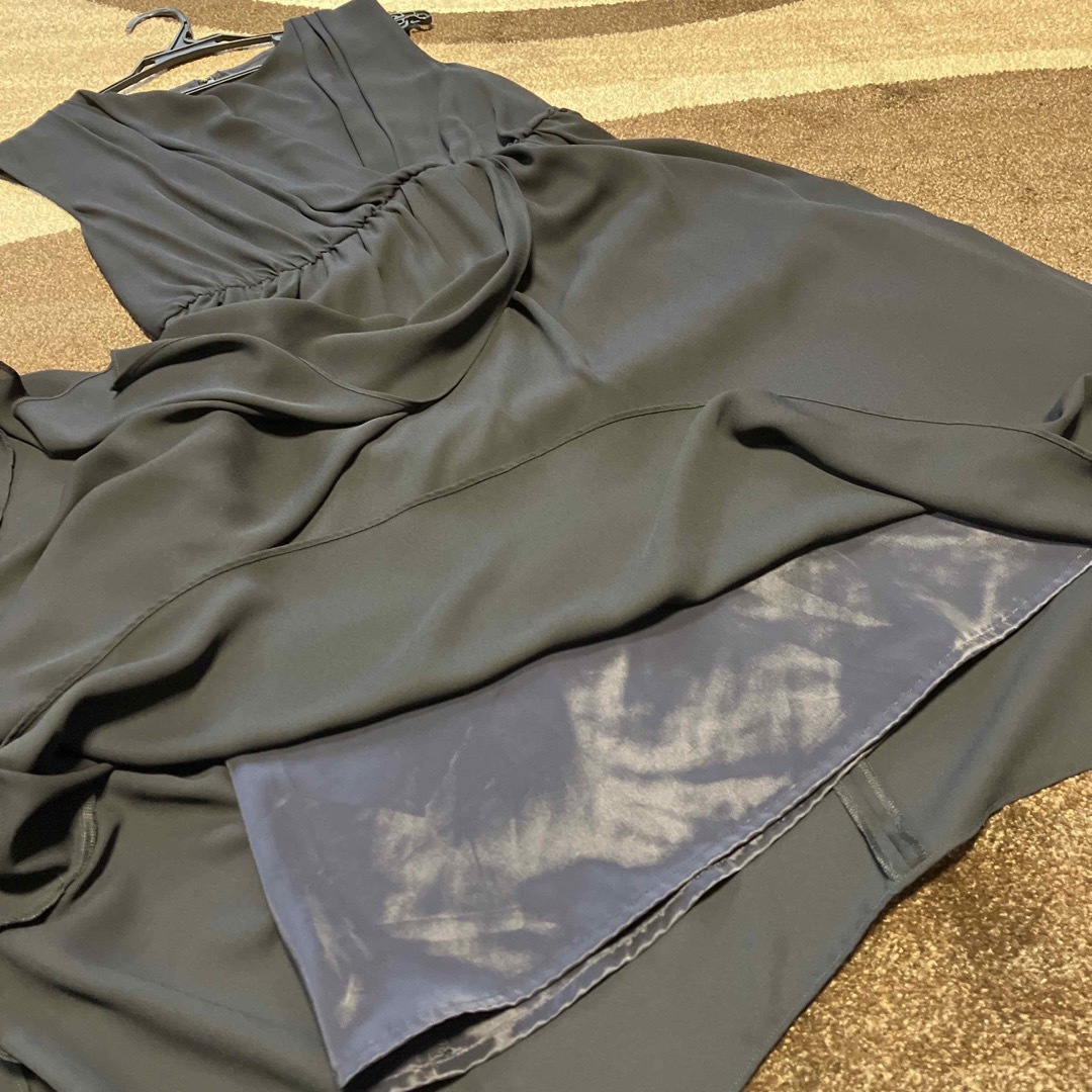 UNTITLED(アンタイトル)のアンタイトル　ドレープヘムスカート　ドレス　ワンピース レディースのワンピース(ひざ丈ワンピース)の商品写真
