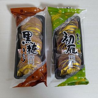 黒糖まんじゅう／白あん 初雁／筑豊製菓／饅頭／まんじゅう／和菓子／こしあん(菓子/デザート)