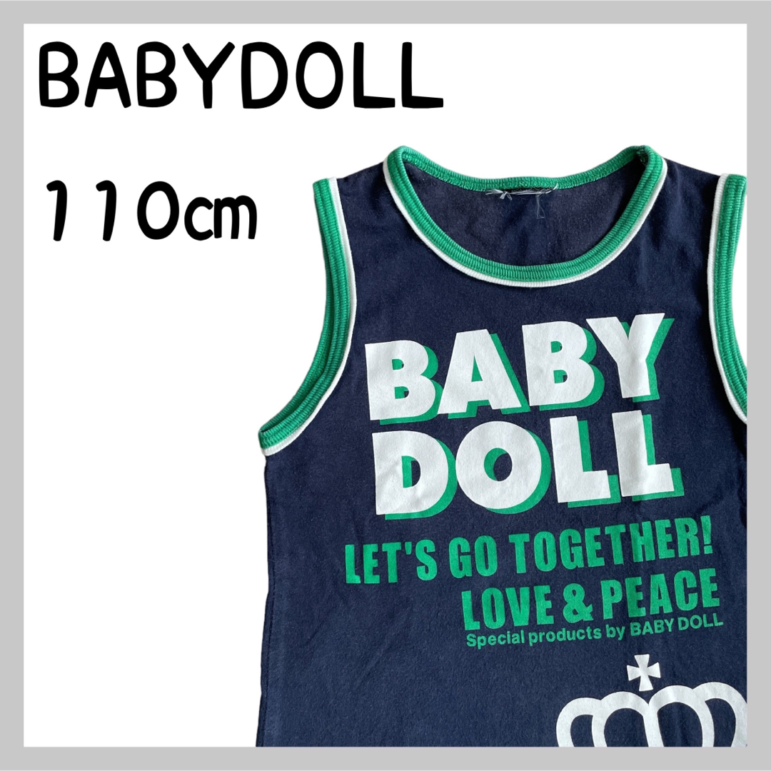 BABYDOLL(ベビードール)のBABYDOLL ミッキータンクトップ/ノースリーブ キッズ/ベビー/マタニティのキッズ服男の子用(90cm~)(Tシャツ/カットソー)の商品写真