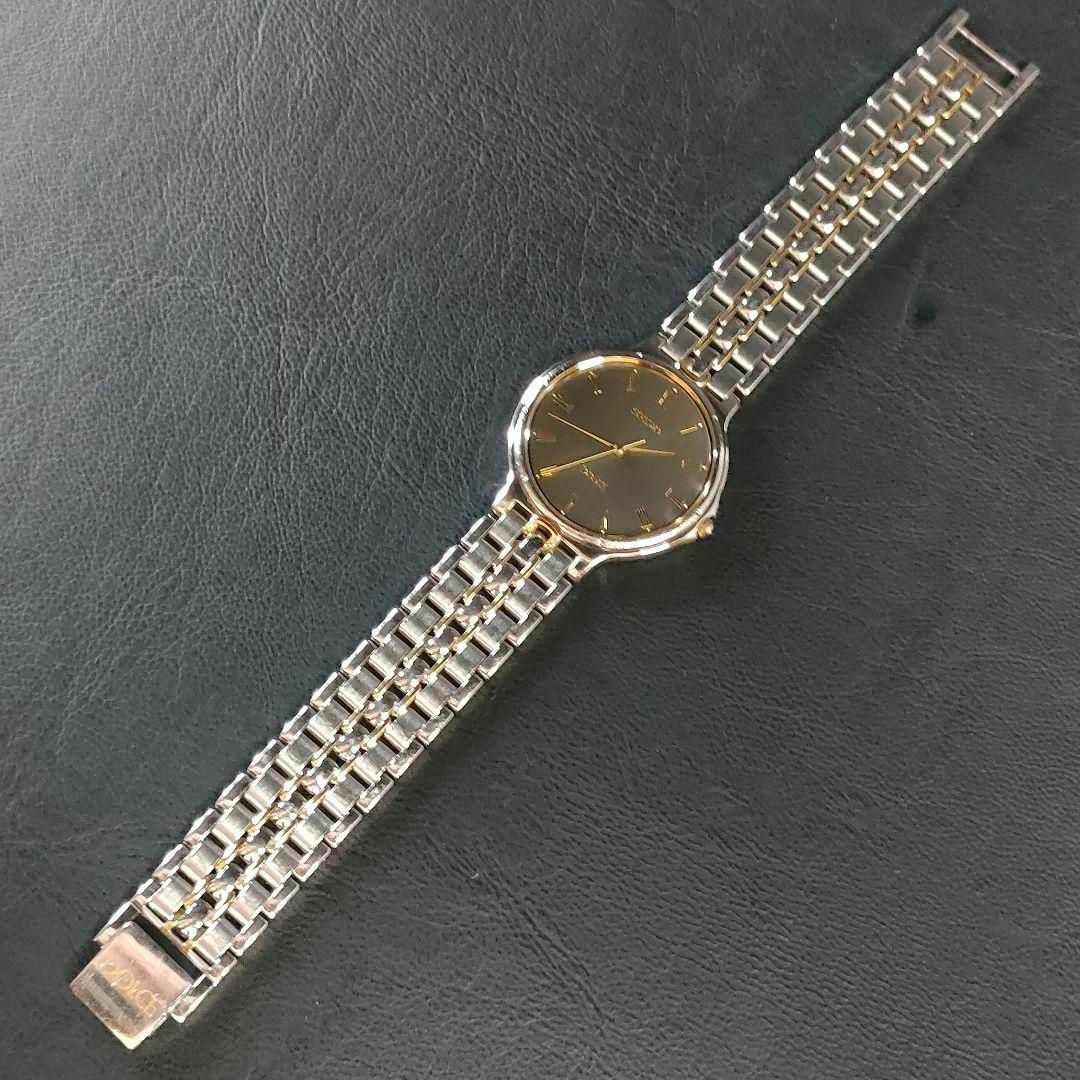 SEIKO(セイコー)の美品【稼働品】SEIKO　セイコードルチェ　5E31　グレー　ゴールド　クォーツ メンズの時計(腕時計(アナログ))の商品写真