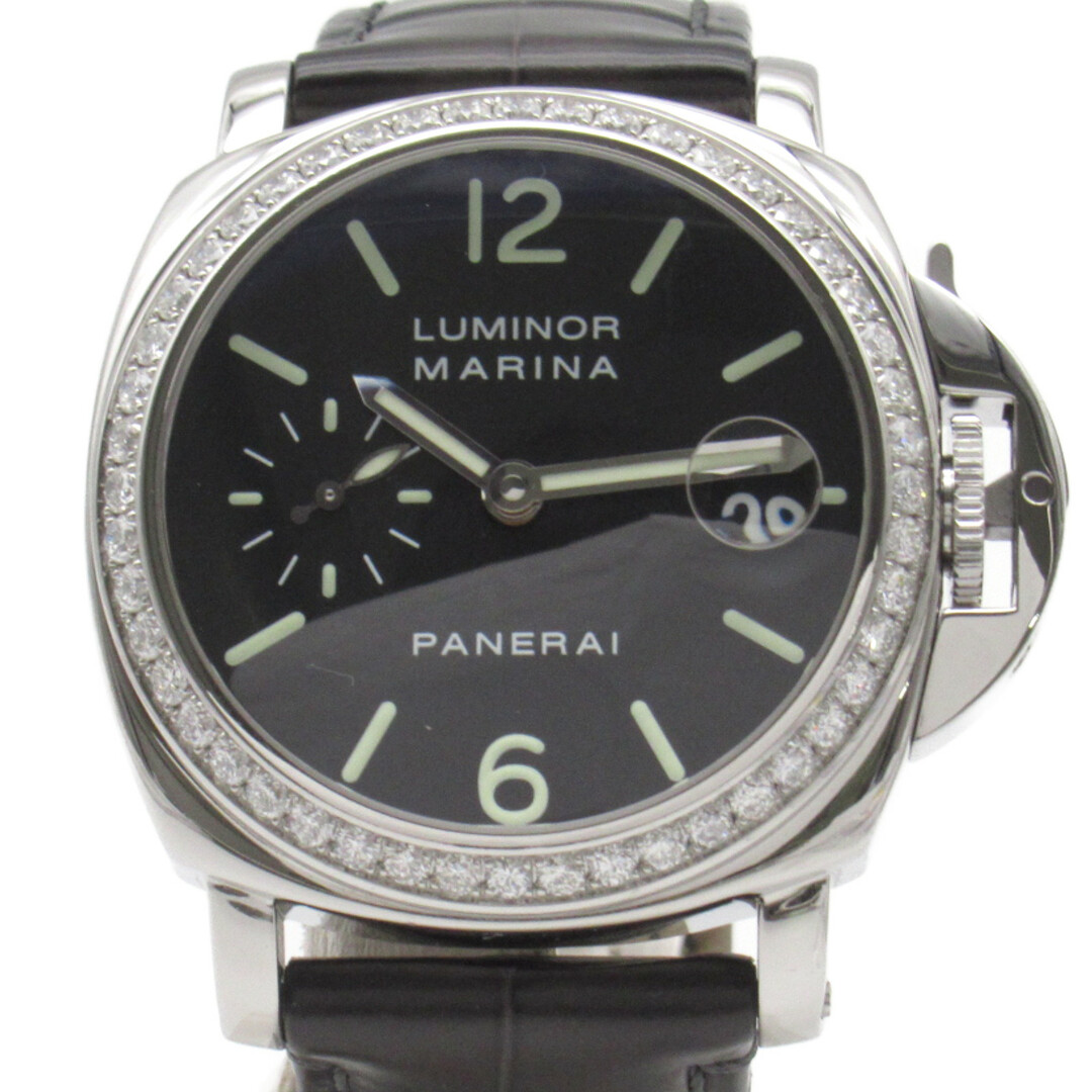 パネライ ルミノール マリーナ ダイヤモンドコレクション ベゼルダイヤ 腕時計サイズ