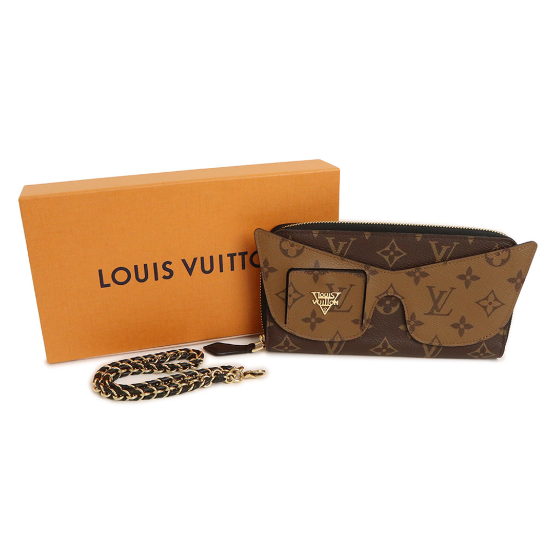 LOUIS VUITTON L字ファスナーコインケース モノグラム ブラウン 茶