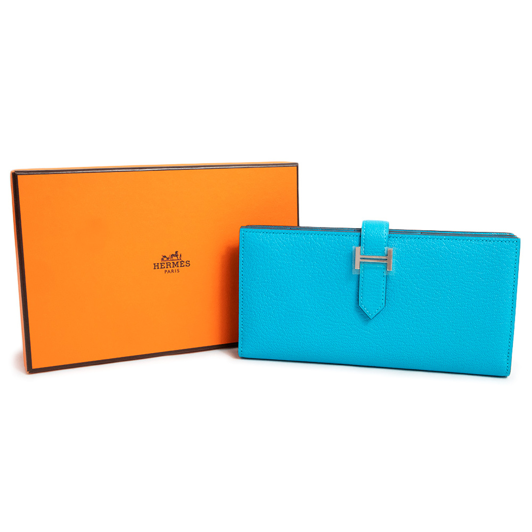 Hermes - エルメス ベアン スフレ 二つ折り長財布 シェブル シェーブル