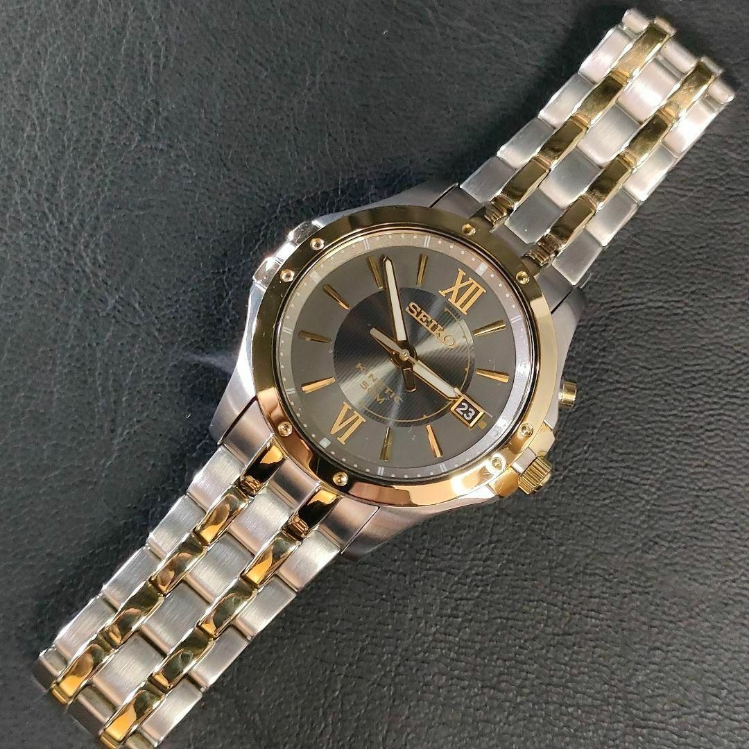 極美品【稼働品】SEIKO セイコーキネティック 5M62 ゴールド 自動巻き