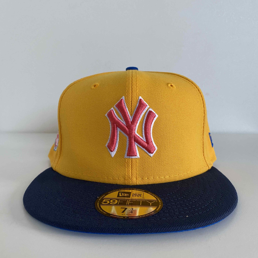 New Era ツバ裏レッド 3/8 ニューエラ ヤンキース キャップ