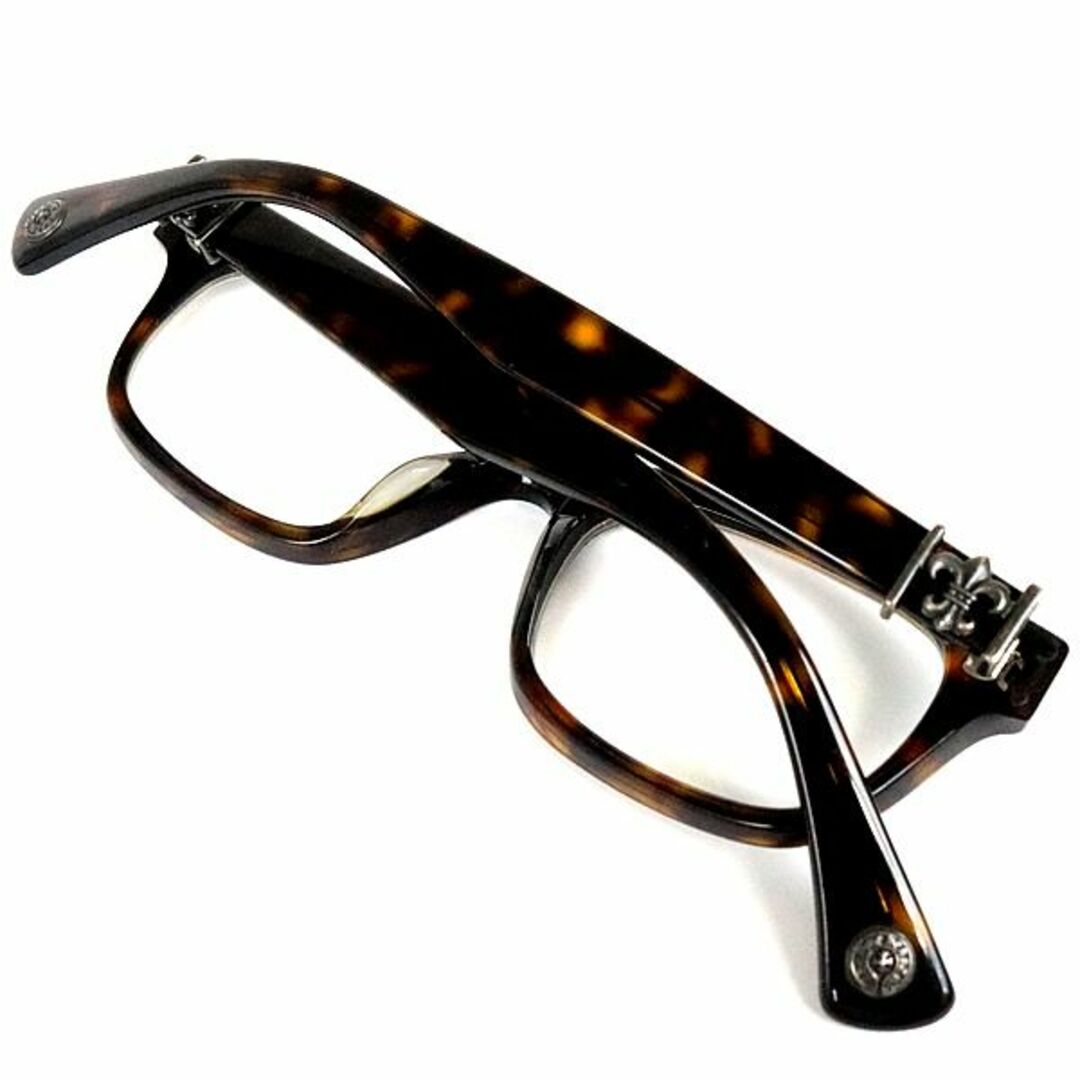 銀座店 クロムハーツ【GITTIN ANY? 】メガネ べっ甲柄 91628 正規 品