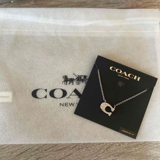 コーチ(COACH)のCOACH パヴェ シグネチャー ネックレス(ネックレス)