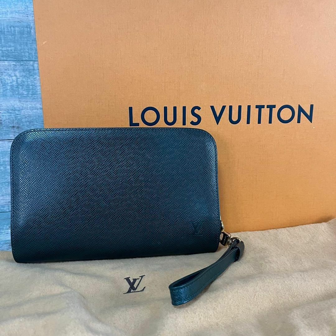 美品 LOUIS VUITTON バイカル タイガ クラッチバッグ-