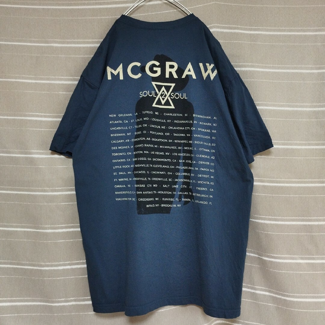 MUSIC TEE(ミュージックティー)のMCGRAWティムマグロウバンドTシャツtシャツバンtカントリーミュージック音楽 メンズのトップス(Tシャツ/カットソー(半袖/袖なし))の商品写真