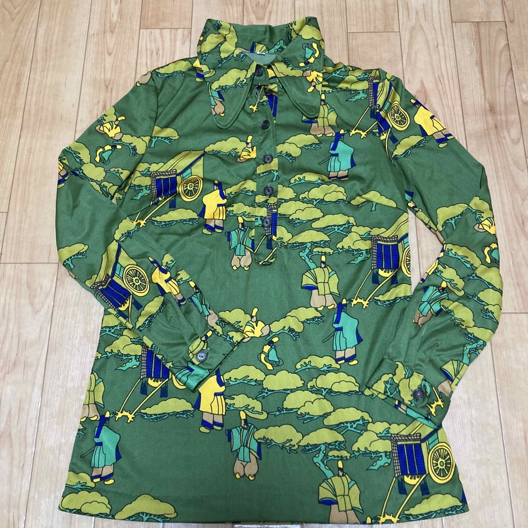 激レア!レトロ和風柄シャツ