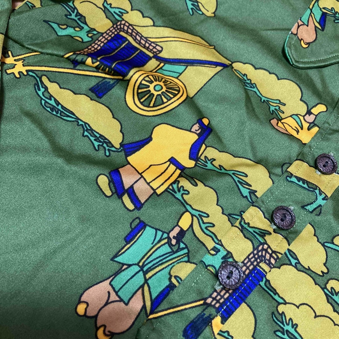 激レア!レトロ和風柄シャツ 1