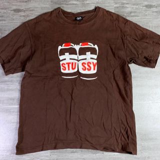 ステューシー Tシャツ・カットソー(メンズ)(ブラウン/茶色系)の通販