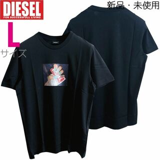 ディーゼル(DIESEL)の新品 L ディーゼル Diesel Tシャツ カットソー A36 黒(Tシャツ/カットソー(半袖/袖なし))