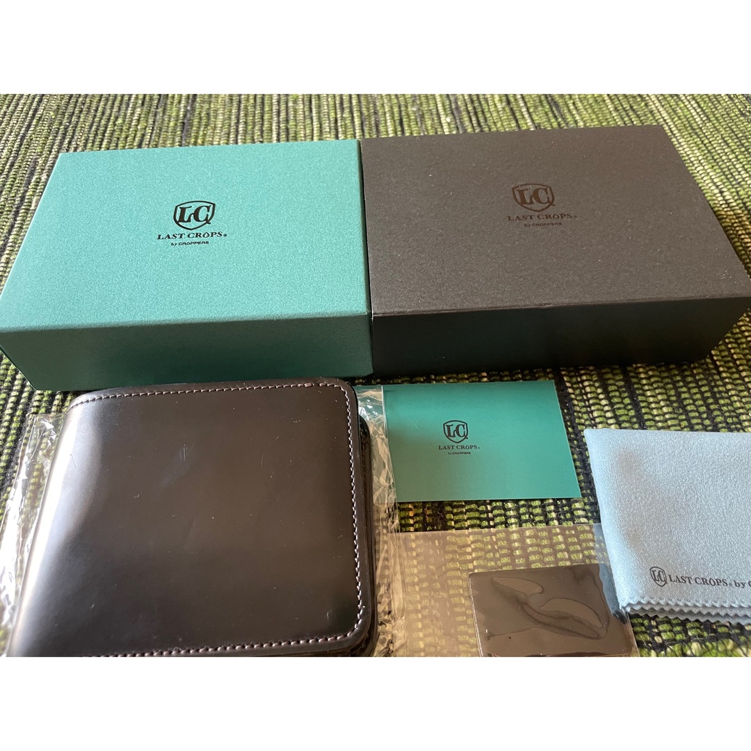 GANZO(ガンゾ)のラストクロップス　コードバン　黒 メンズのファッション小物(折り財布)の商品写真