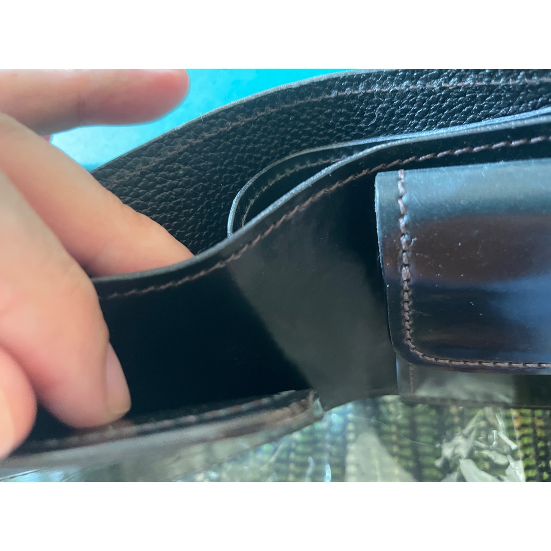 GANZO(ガンゾ)のラストクロップス　コードバン　黒 メンズのファッション小物(折り財布)の商品写真
