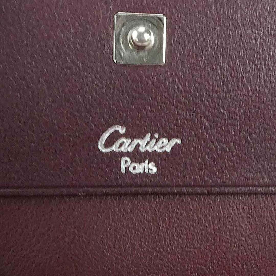 Cartier(カルティエ)のカルティエ CARTIER コインケース レザー ブラック シルバー ユニセックス 送料無料【中古】 e55951a レディースのファッション小物(コインケース)の商品写真