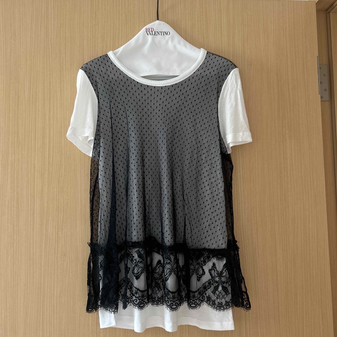RED VALENTINO - Red Valentinoレッドヴァレンティノ チュールTシャツ
