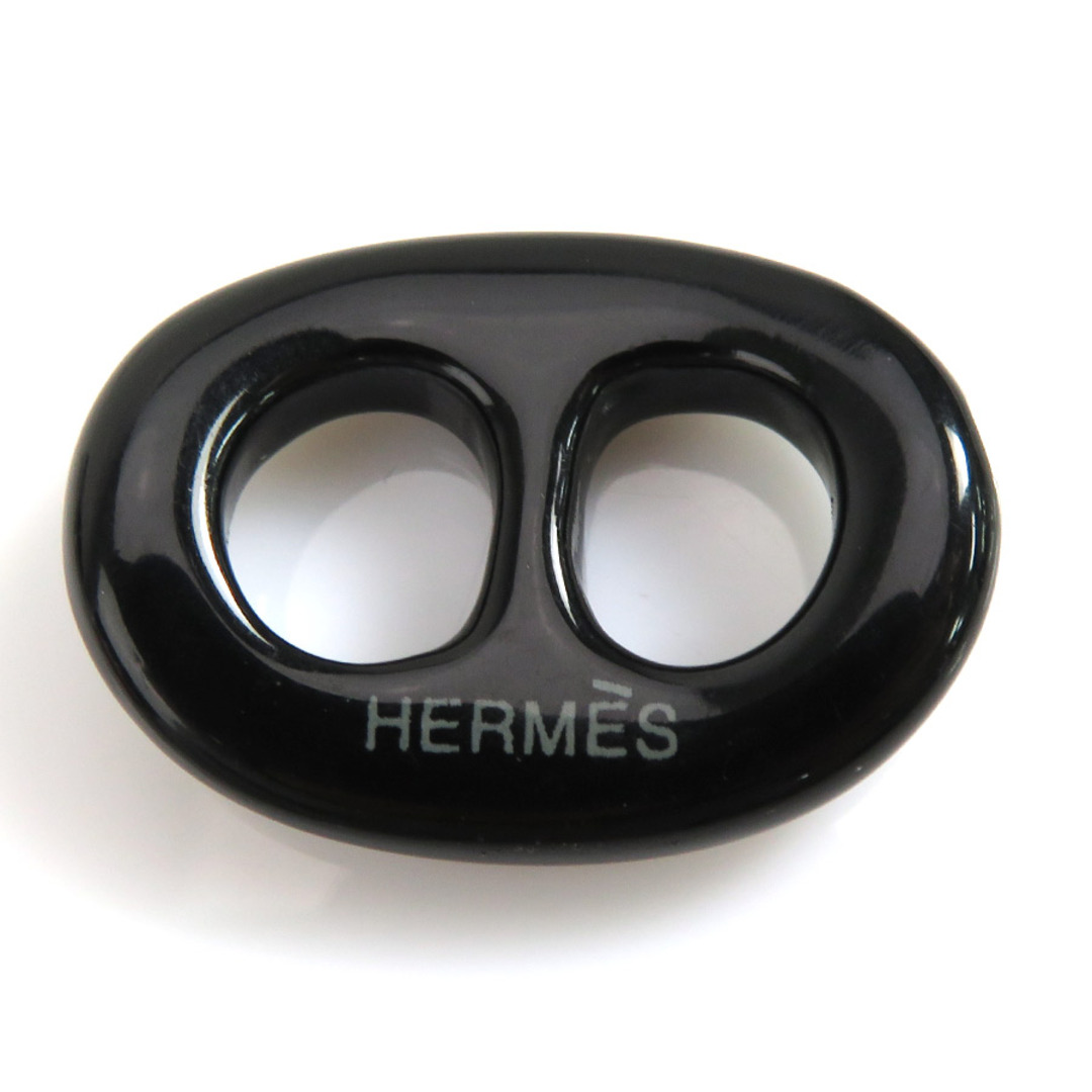 【HERMES】エルメス ウッド 黒 レディース スカーフリング