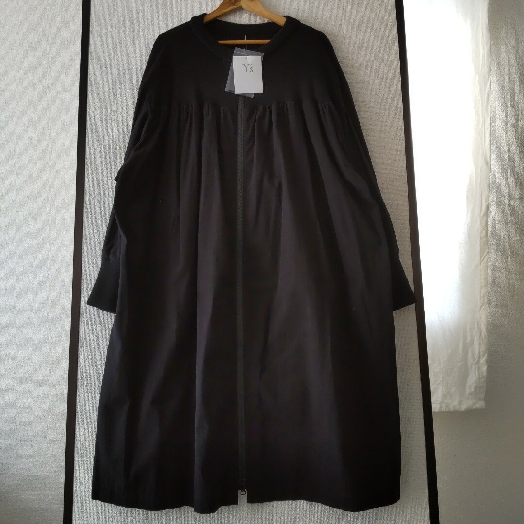 未使用☆Y's/Yohji Yamamoto☆リブ/ドロップショルダーワンピース39sの未使用Y