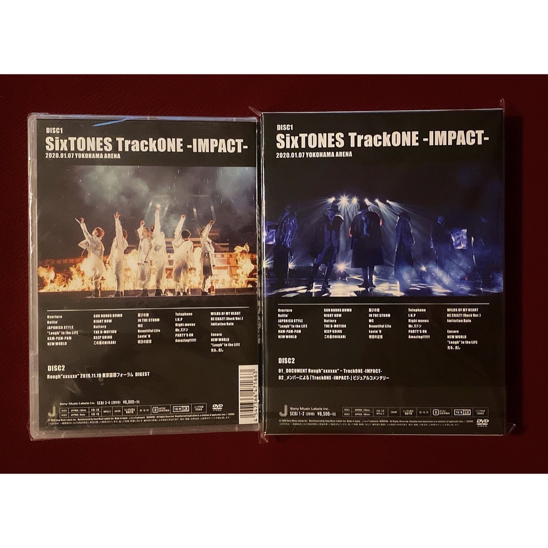 SixTONES TrackONE IMPACT DVD2形態セット