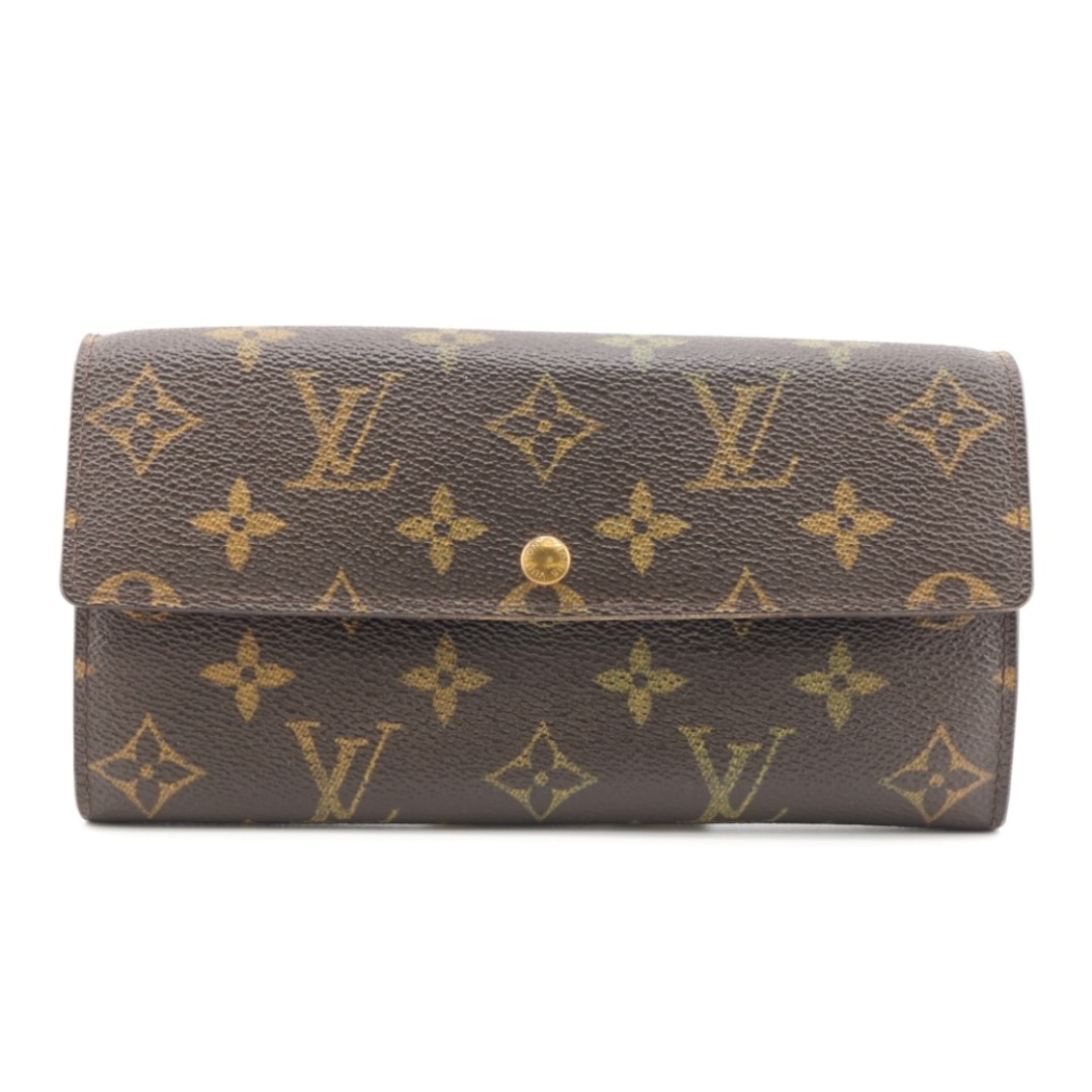 ルイヴィトン LOUIS VUITTON 長財布
 モノグラム ポシェットポルトモネクレディ M61725 ブラウン