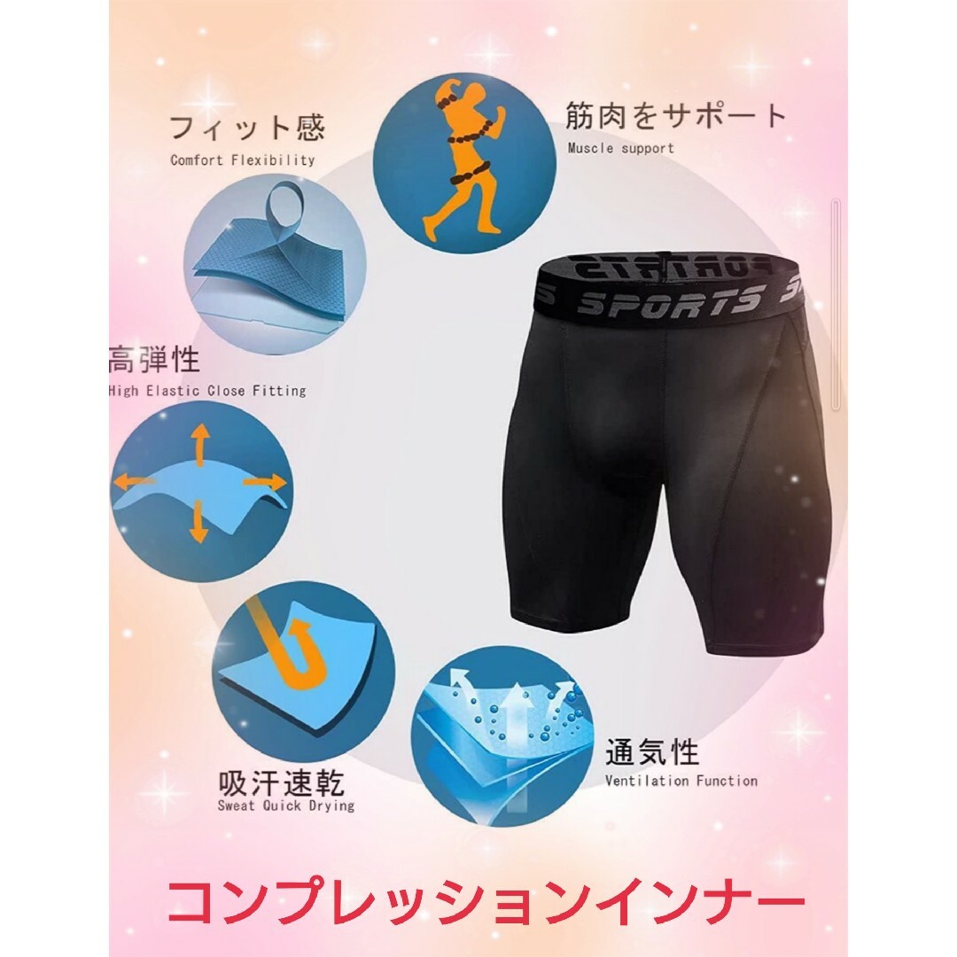 情熱セール メンズ コンプレッションインナーパンツ