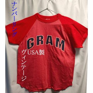 ビンテージ USA製 ★ ナンバーリングTシャツ(Tシャツ/カットソー(半袖/袖なし))