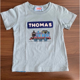 トーマス(THOMAS)のきかんしゃトーマスサガラ刺繍Tシャツ　100cm(Tシャツ/カットソー)