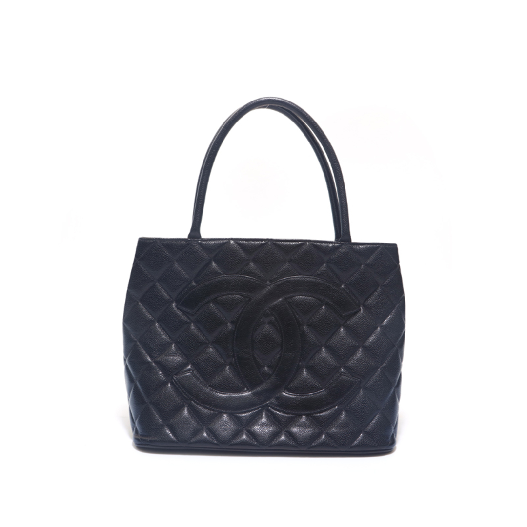 CHANEL - シャネル CHANEL 復刻トート キャビアスキン ハンドバッグの