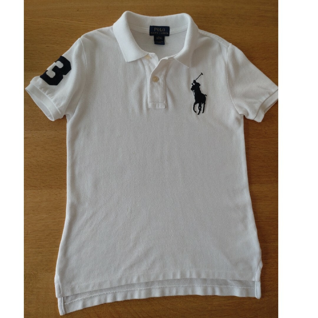 POLO RALPH LAUREN(ポロラルフローレン)のラルフローレン　ポロシャツ　白　120 キッズ/ベビー/マタニティのキッズ服男の子用(90cm~)(その他)の商品写真