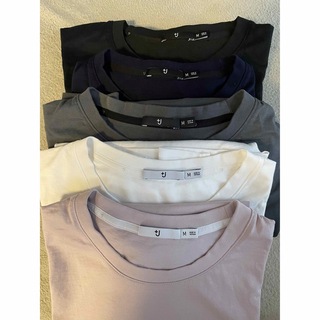 ユニクロ(UNIQLO)の＋J スーピマコットンリラックスフィットクルーＴシャツ 5枚組セット！(Tシャツ/カットソー(半袖/袖なし))