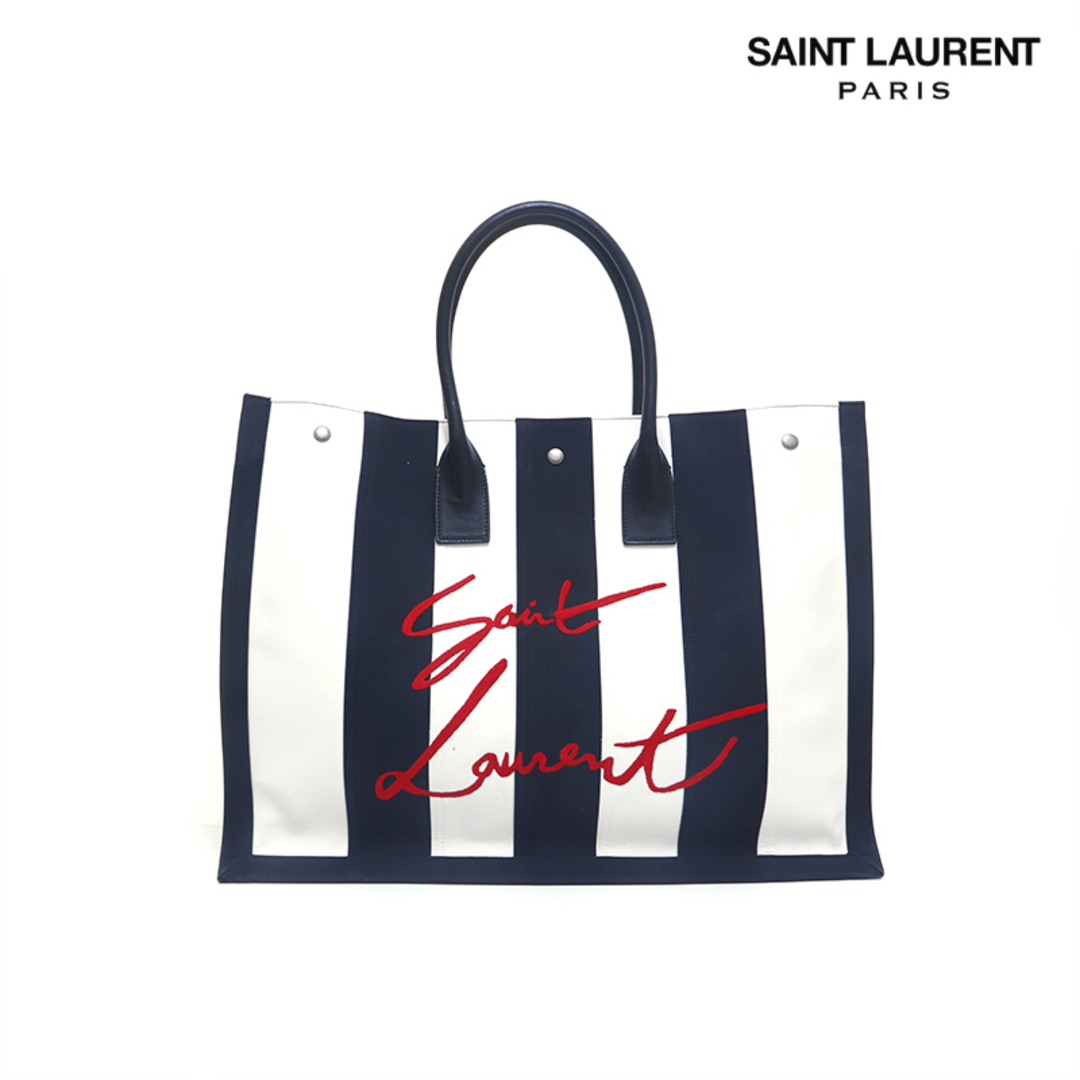 サンローランパリ SAINT LAURENT PARIS ノエ ストライプ  トートバッグ