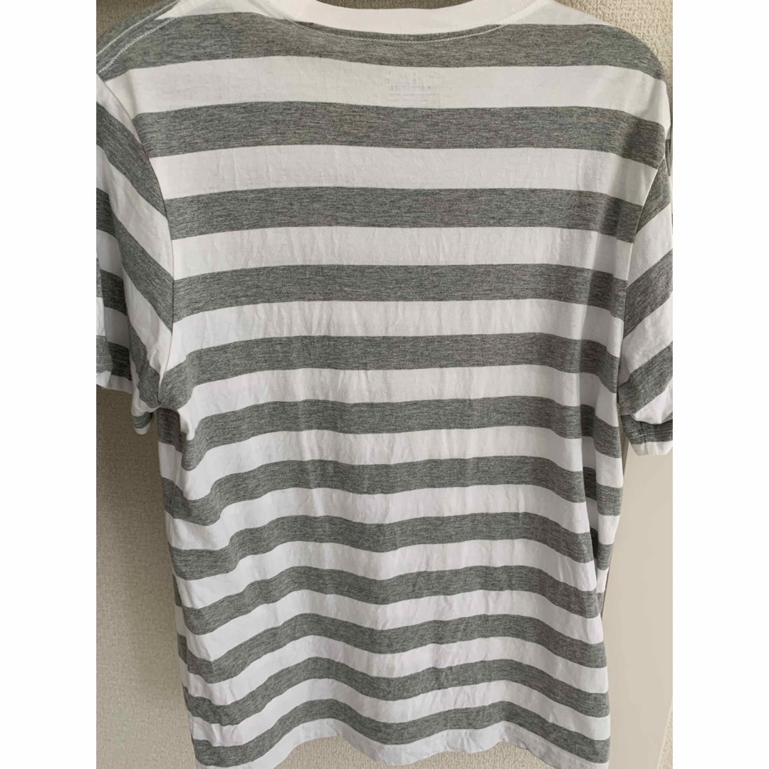 MUJI (無印良品)(ムジルシリョウヒン)の無印良品　ストライプTシャツ　M メンズのトップス(Tシャツ/カットソー(半袖/袖なし))の商品写真
