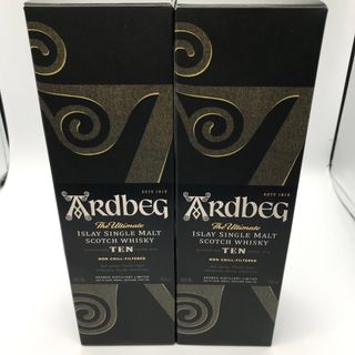 モエエシャンドン(MOËT & CHANDON)のardbeg アードベッグ　10年 ウィスキー　700ml  箱付　２本セット(ウイスキー)