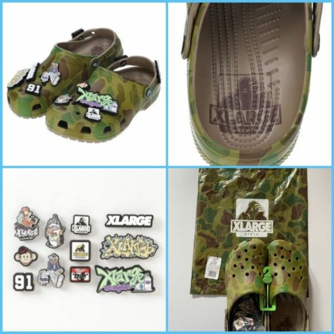 XLARGE × crocs Classic crog サンダル カモフラージュ