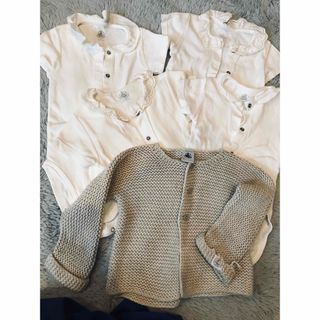 プチバトー(PETIT BATEAU)のゴールデンウィークセール春夏にピッタリ　お値下げプチバトー セット(ロンパース)