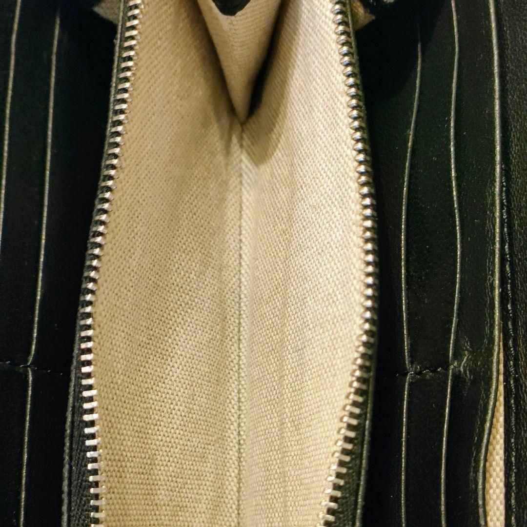 JIMMY CHOO(ジミーチュウ)の匿名配送 ジミーチュウ 194 NEFER スタッズ レザー 長財布 黒 スター レディースのファッション小物(財布)の商品写真