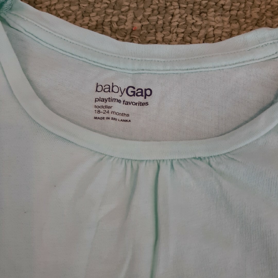 babyGAP(ベビーギャップ)のbaby Gap　女の子　半袖チュニック　トップス　18-24m キッズ/ベビー/マタニティのキッズ服女の子用(90cm~)(Tシャツ/カットソー)の商品写真