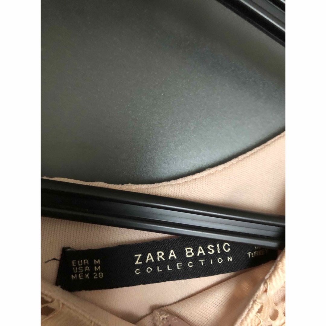 美品 総レースワンピース ピンク ZARA Mサイズ