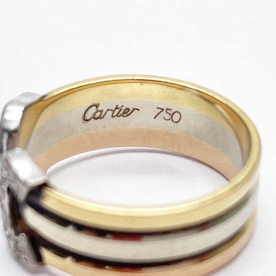 Cartier(カルティエ)のCARTIER 2C ダイヤ スリーカラー リング・指輪 YG×PG×WG レディースのアクセサリー(リング(指輪))の商品写真