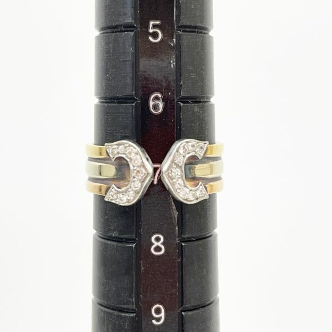 Cartier(カルティエ)のCARTIER 2C ダイヤ スリーカラー リング・指輪 YG×PG×WG レディースのアクセサリー(リング(指輪))の商品写真