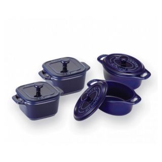 ストウブ(STAUB)の＜ストウブ＞セラミックココットセット ブルー (食器)