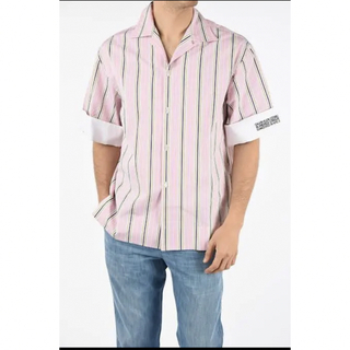 205w39nyc stripe shirt オーバーサイズ 開襟 シャツ